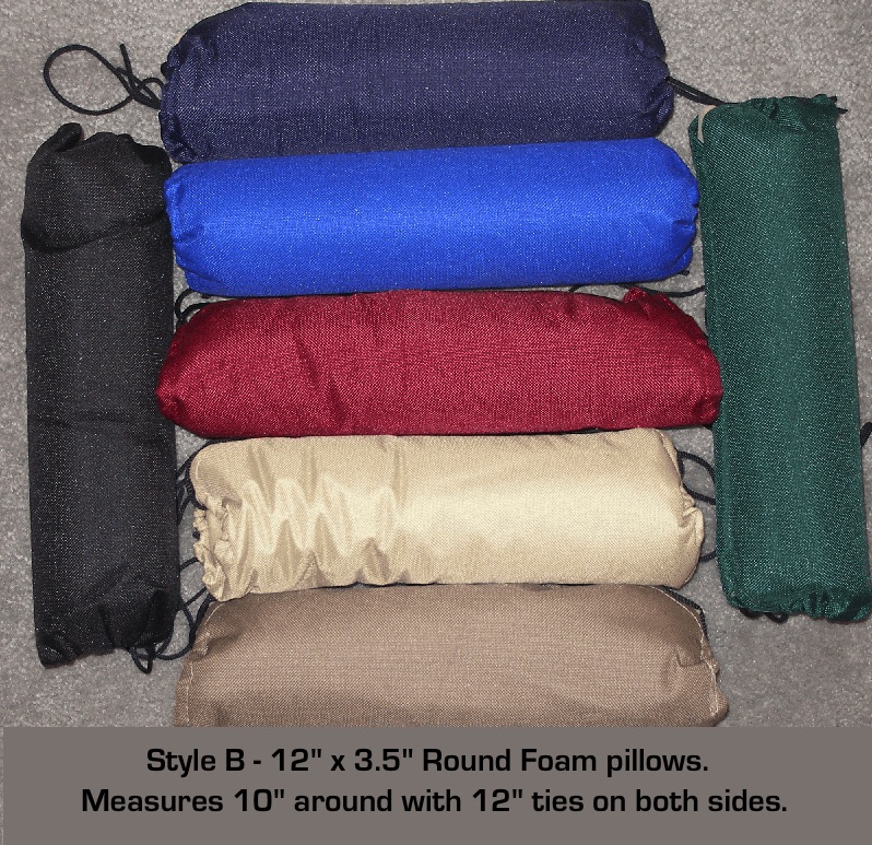 Pillow Round Roll with tie strings