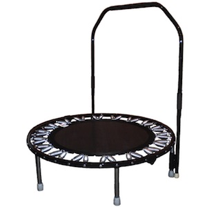 Needak HARD Bounce Folding Rebounder, Stabilizer Bar & bonuses